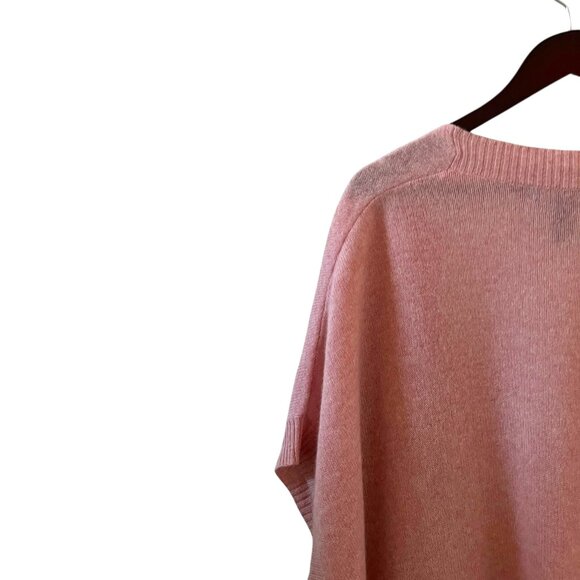 Halogen Cashmere Open Front Cardigan Sweater In Pink One Size - Picture 8 of 13